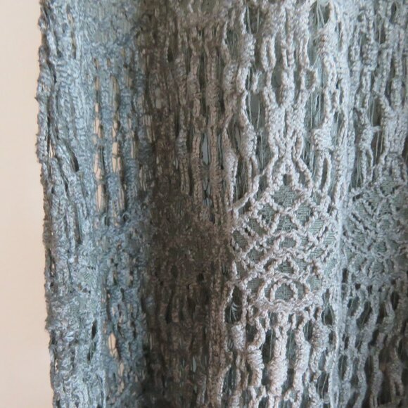 EBERJEY Free Spirit Margaux Crochet Ombre Ombre Cover Up Boho Flare Pant Sz S/M - Picture 5 of 14